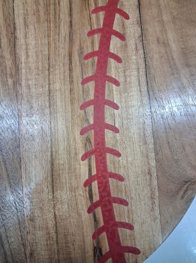 12" Baseball Wood Cheese Board by Celebrate It™